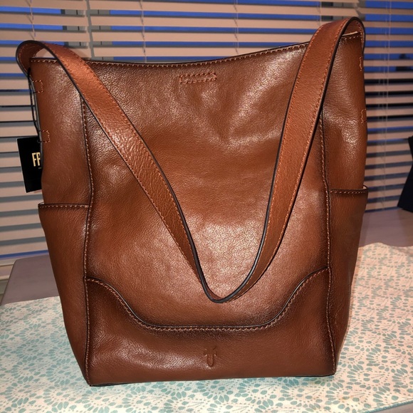 Frye Handbags - Authentic NWT Frye Leather Side Pocket Brown Hobo